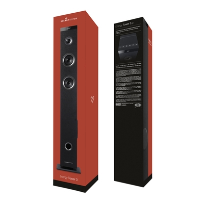 Altavoz Bluetooth Energy sistem tower 3 g2 negro 45w 426010 torre de sonido black 2.1 45 usb microsd linein rca 3g2