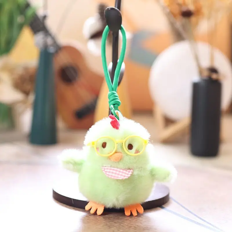 Llavero de peluche de pollito adorable y tierno, colgante para bolso MDUG (estilo 5)