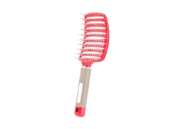 Peine Mágico Masajeador Para El Cabello Para Mujer (rojo), Seca Y Alisa Rápidamente El Cabello.
