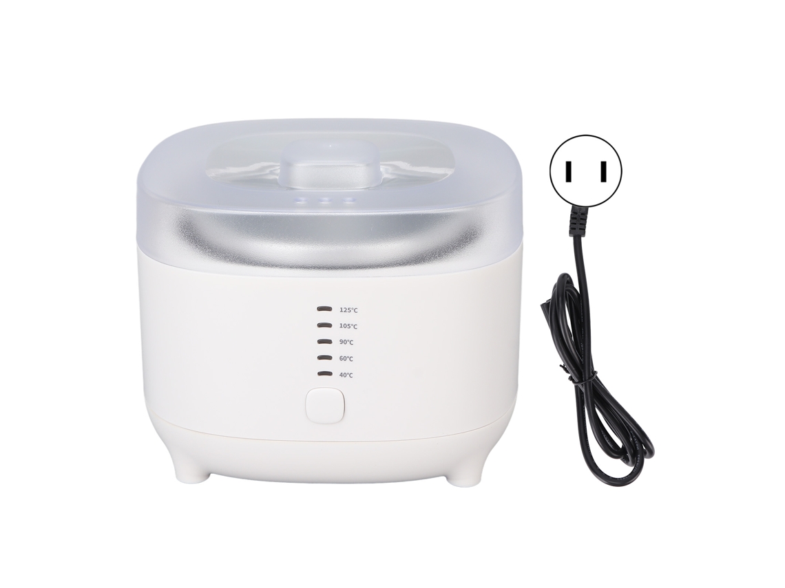2026-máquina Calentadora De Cera De Paraffina Com 5 Níveis De Temperatura Rápida 500ml Spa Pot Plug Us 110v Branco