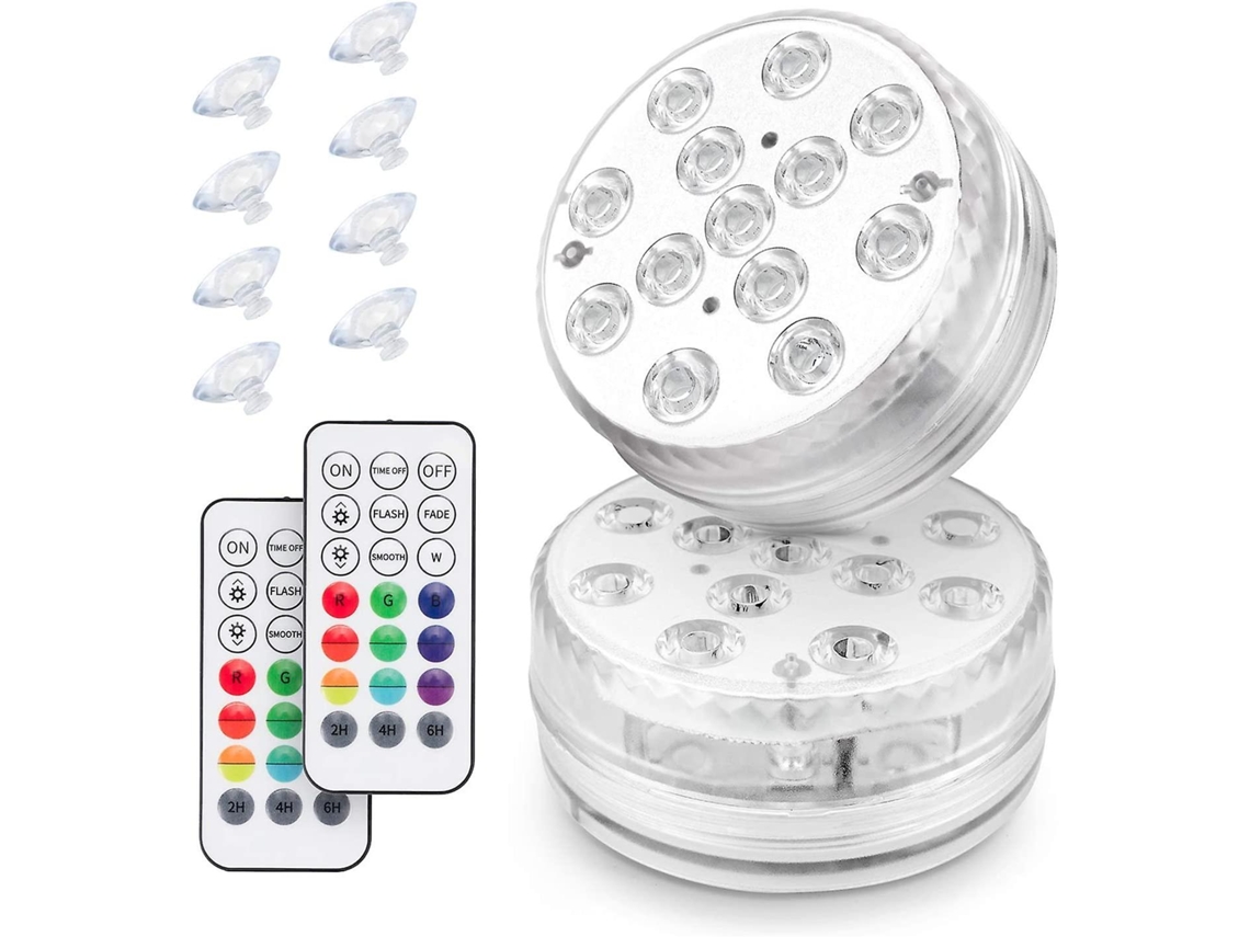 Luz de acuario impermeable de 7 cm - Modelo magnético con 13 LED, incluye control remoto de 21 teclas RNEMITERY