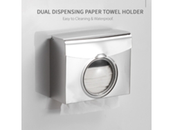 Dispensador de toallas de papel (dos salidas, montaje en pared)