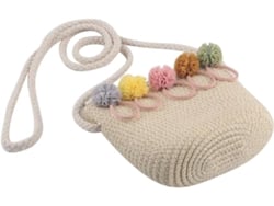 Bolsa De Palha Trançada De Verão Para Meninas, Bolsa De Ombro Bege, Design Floral Elegante, Ideal Para Praia E Festas.