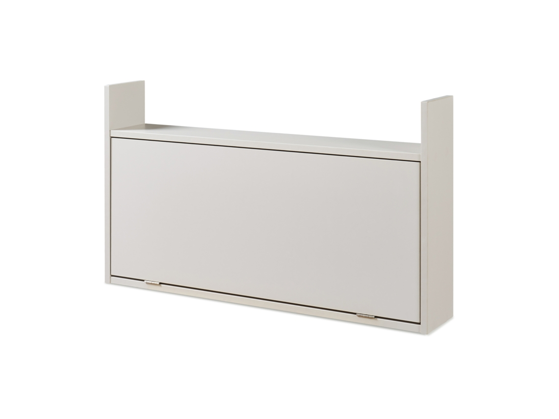 Escritorio plegable Rautalampi con estante 83x48x15 cm Beige [EN.CASA]