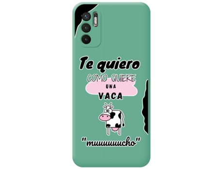 Carcasa Xiaomi Redmi Note 10 5G TUMUNDOSMARTPHONE Silicona Líquida Dibujos Verde