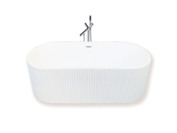 Bañera exenta 168 x 74 cm grifo mezclador – Hope ELITESHOPPING