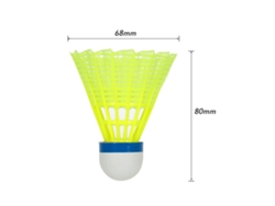 Volantes De Bádminton De Plumas De Nailon Amarillo Para Entrenamiento Y Competición En Interiores Y Exteriores.