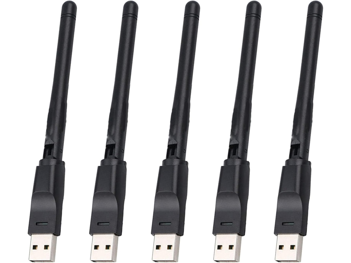 5 Tarjetas Sin Rt5370 Adaptador Wifi Usb Portátil 2.4g 150 Mbps Antena Receptor Para Pc Y
