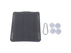 Cargador Solar Portátil De 10 W Y 5 V Con Panel De Silicio Monocristalino Para Teléfono, Linterna Y Camping.