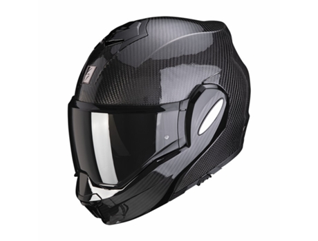 Casco modular para moto SCORPION Exo-Tech Evo Carbon Solid ECE 22-06 S