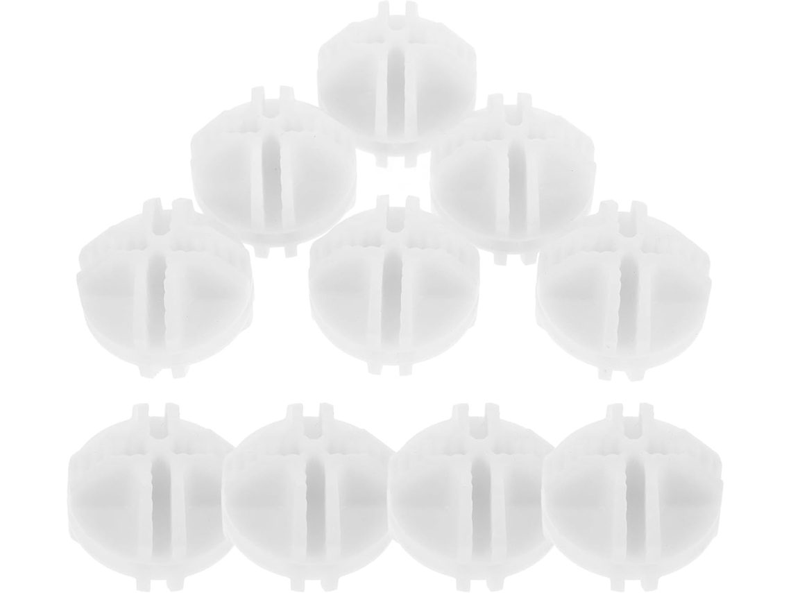 10 Conectores Cúbicos Plástico Blanco Organizadores Armarios Diseño Ranuras Múltiples Fáciles Limpiar