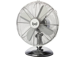 Ventilador de Sobremesa BIWOND BW0085 (3 Velocidades - Diámetro 30 cm - 40 W - Plateado)