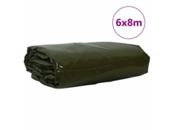 Lona 650g / M² Verde Oliva 6 X 8 M Lona Con Recubrimiento De Pvc