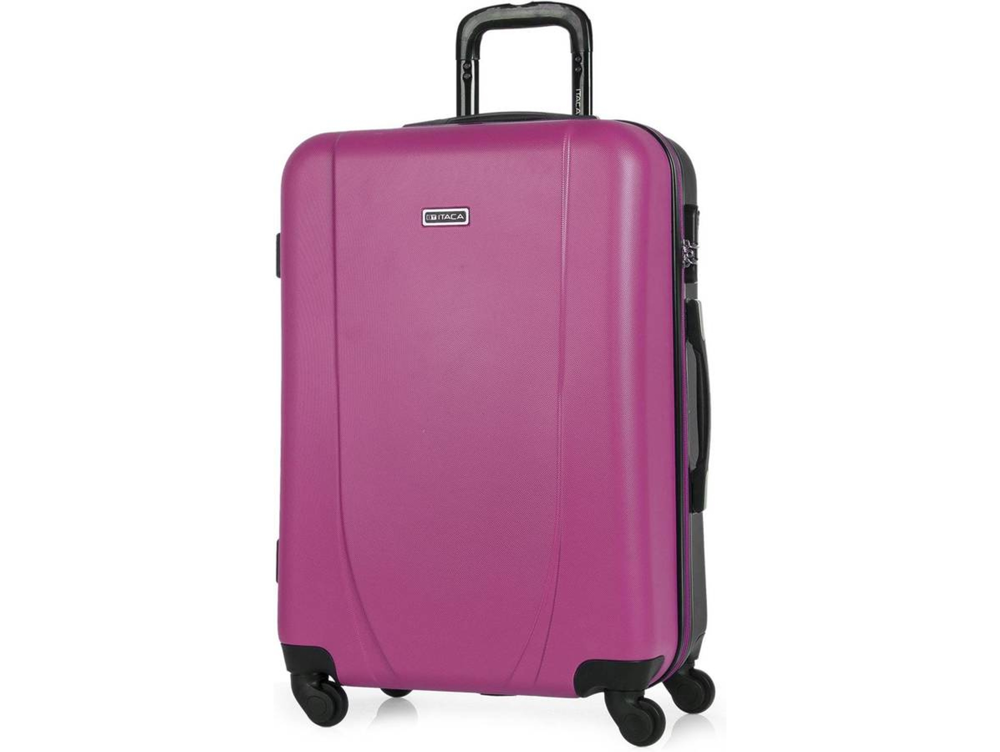 Maleta de Viaje Medianas ITACA Abs Texturizado Malet Rosa (65 X 44 x 24 Cm - 70 L)