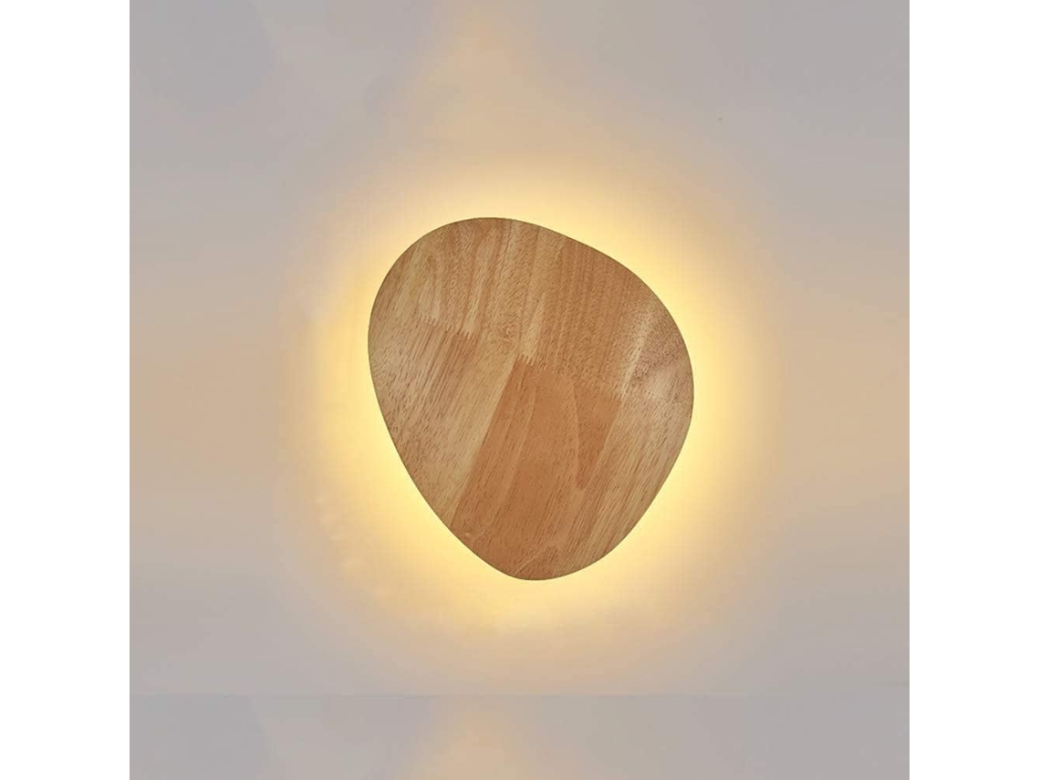 Lámpara De Mesa Led De Madera Con Tecnología De Protección Ocular – Iluminación De Pared Decorativa Y Acogedora (8w)