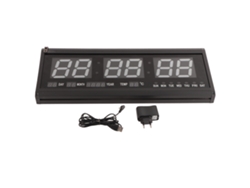 Reloj de pared LED grande y moderno con fecha y temperatura de 24 o 12 horas para oficina