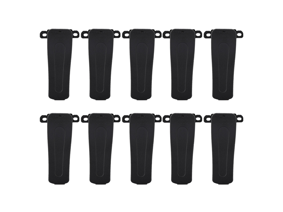 10 Clips Para Cinturón Para Radios Walkie-talkie Baofeng Bf-888s, Bf-666s, Bf-777s Y Retevis H-777.