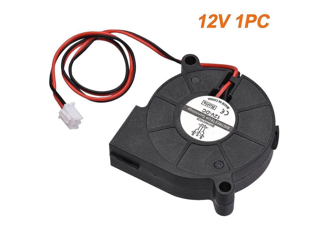 Ventilador De Refrigeración Sin Escobillas 5015 De 50x50x15 Mm, 12 V/24 V, Con Conector De 2 Pines Para Piezas De Impresoras 3d, 12 V, 1 Unidad.