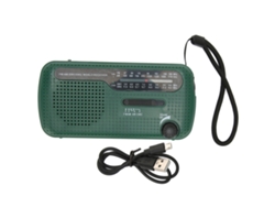 2026-radio Solar De Manivela Am Fm Sw1 Sw2 Con Linterna Led Multibanda Para Camping Y Emergencias Verde