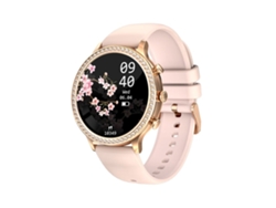 Reloj inteligente Yunzii Diamond para mujer, Bluetooth de 1,32 pulgadas, monitor de frecuencia cardíaca y rastreador de actividad física.