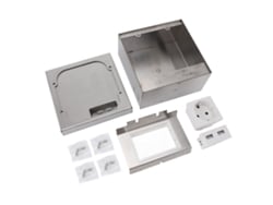 Enchufe De Suelo Oculto, Acero Inoxidable, Con Clasificación Ip44, Empotrable, Resistente Al Agua, Para Suelos De Hormigón Y Mármol.