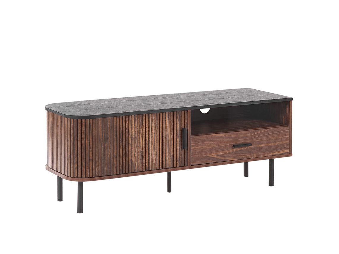 Mueble TV BELIANI Jose de MDF Madera oscura 120x40x46