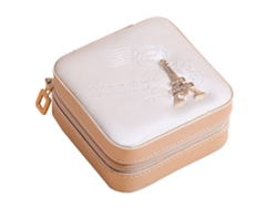Caja de joyas de viaje con espejo, regalo para mujeres Kofihety