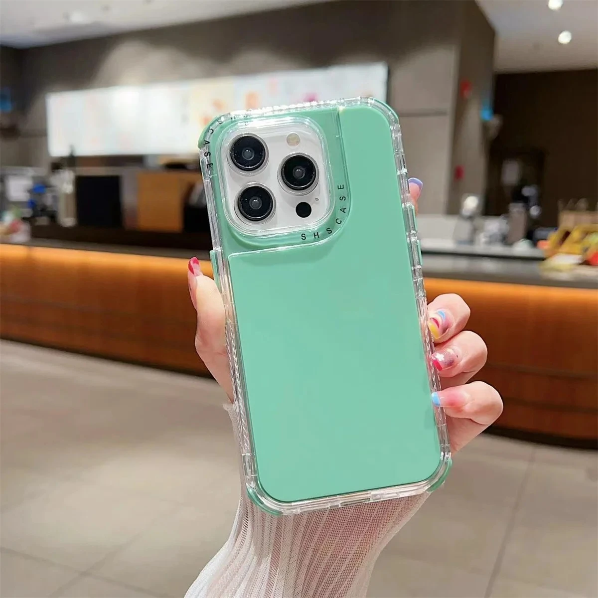 (verde Claro, Iphone 11) Funda 3 En 1 Para Iphone, Protección Contra Caídas De Grado Militar.