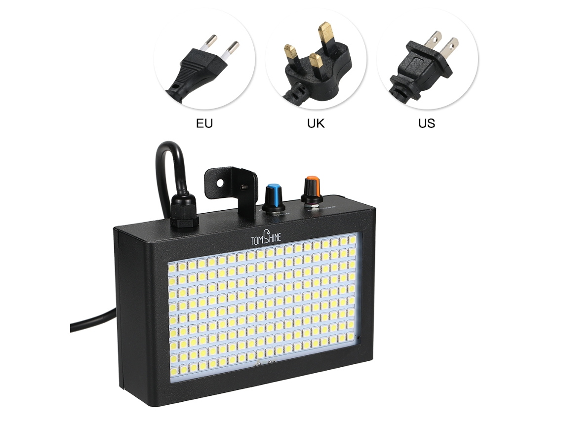 2026-luz Estroboscópica Tomshine 180 Leds Portátil Con Control De Sonido, Velocidad Ajustable Para Fiesta, Disco, Escenario, Ktv, Boda