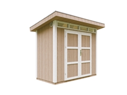 Caseta Jardin paneles a base de Madera LP SmartSide 3m2 con Suelo y Baldosas Bituminosas - L161xA294xA239 cm - TIMBELA M901A - Terra Brown