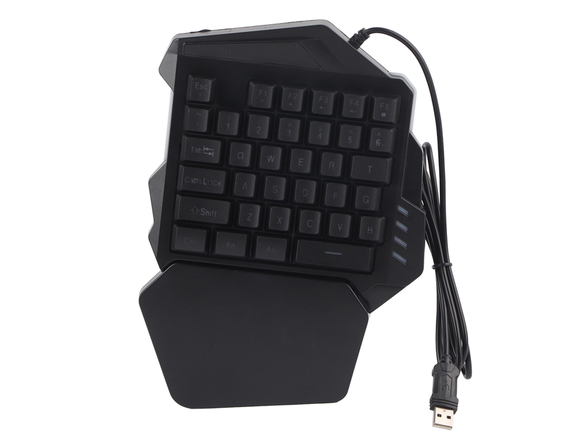 Teclado Gamer De Mão Única 35 Teclas Com Teclas Fn E Luzes De Respiração Mini Teclado Para Jogos
