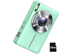 Cámara digital FHD 1080P Cámara digital de apuntar y disparar con zoom de 16x y función antivibración Adecuada para niños Niñas Niños Yizhood