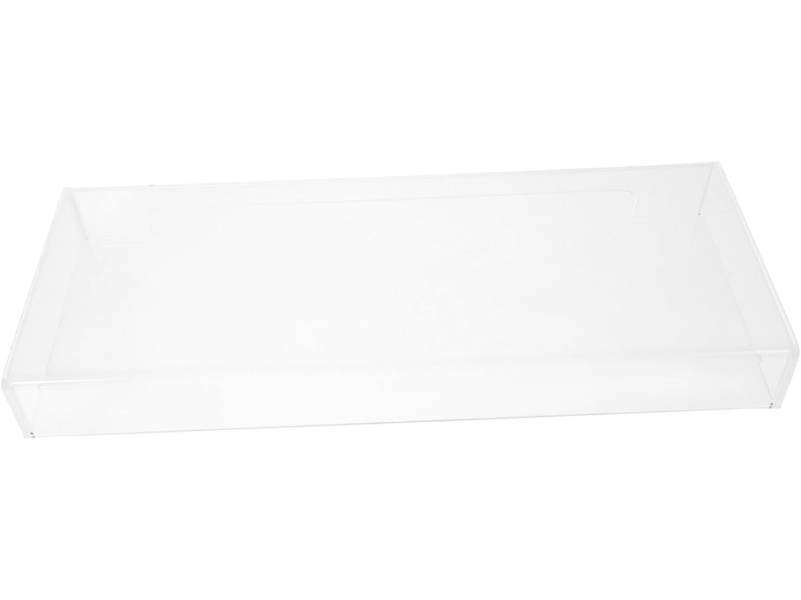 Protector De Teclado Transparente Para Oficina Con Esquinas Redondeadas Y Bordes Lisos.