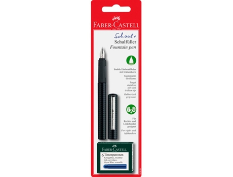 Caneta FABER-CASTELL Fontain 0,8Mm C/6 Cartuchos Tinta Azul 149809