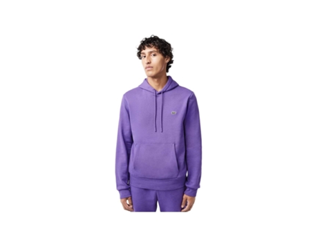 Camiseta de Hombre LACOSTE Molleton Algodón Morado (M)