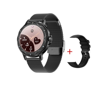 Reloj Inteligente para Mujer, Monitor, Resistente al Agua IP67, Negro VEANXIN