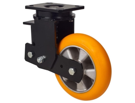 Rueda giratora placa 10hlsb200-auab suspension poliur.naranja bolas balona ALEX