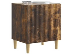Maison Exclusive - Armario De Noche 2 Pcs Roble Ahumado 43 X 34,5 X 50 Cm