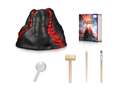 Kit De Escavação Vulcão Brinquedo Científico Para Crianças Com Gemas E Ferramentas