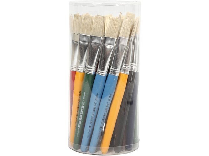 Conjunto de 30 Pinceles CREATIV COMPANY 10351 (Multicolor - Pincel plano - Cerdas de cerdo)
