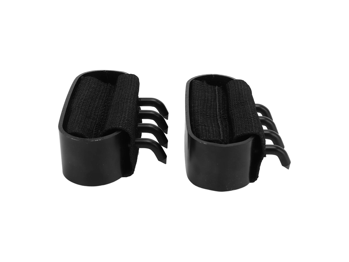 Gancho de mano Anub para escalada, 4 dientes, con correa ajustable, accesorio duradero para árboles, rocas y paredes.