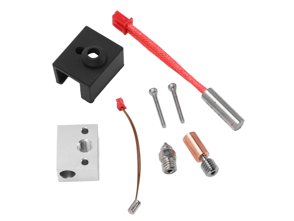 Kit de bloque calefactor de aluminio para impresora 3D Ender3 S1, boquilla bimetálica de alta temperatura, 24 V, 40 W
