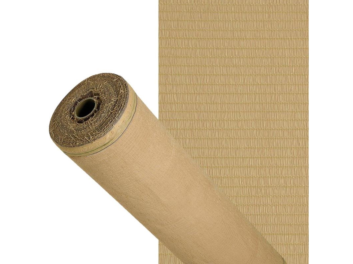 Malla Sombreo 90%. Rollo 1.5 x 50 metros. Reduce Radiación. Protección Jardín y Terraza. Regula Temperatura. Color Beige PAPILLON