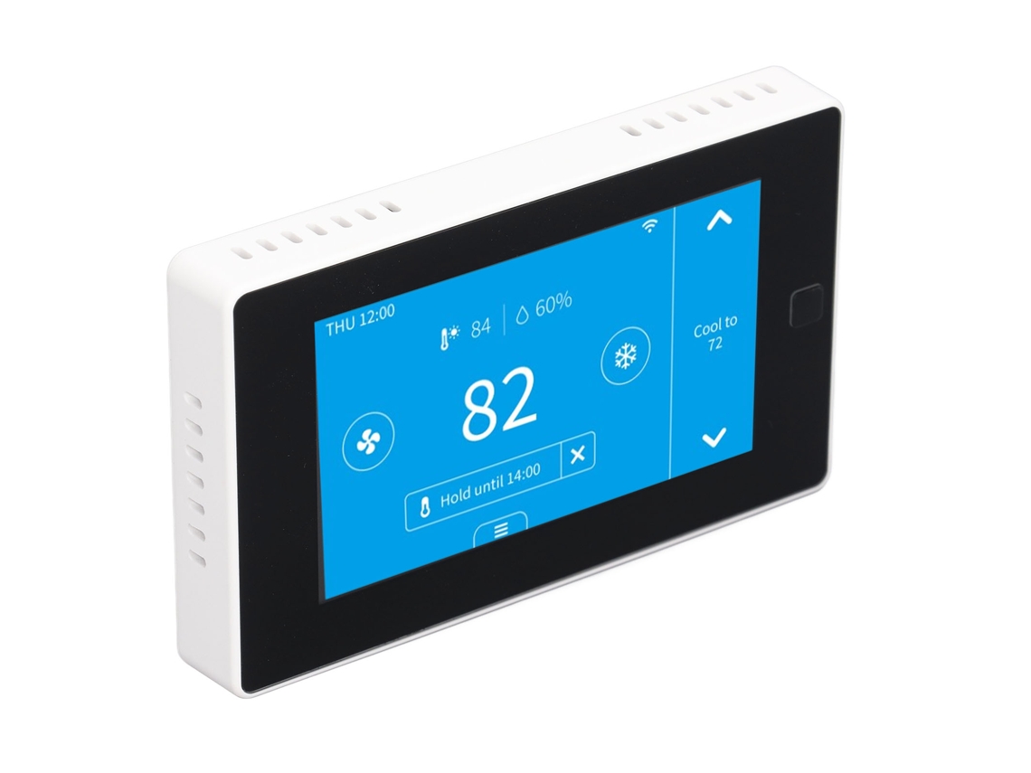 Termostato Wifi con control remoto y pantalla táctil de 4,3 pulgadas.