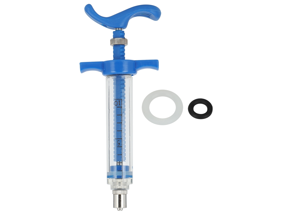 Jeringa De Plástico Y Acero De 10 Ml Para Animales, Inyector, Accesorios Para El Cuidado De Animales.