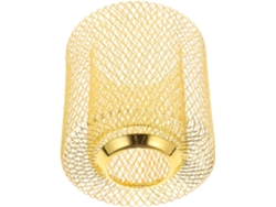 Lámpara Colgante De Hierro De 100x120 Mm Con Diseño Dorado.