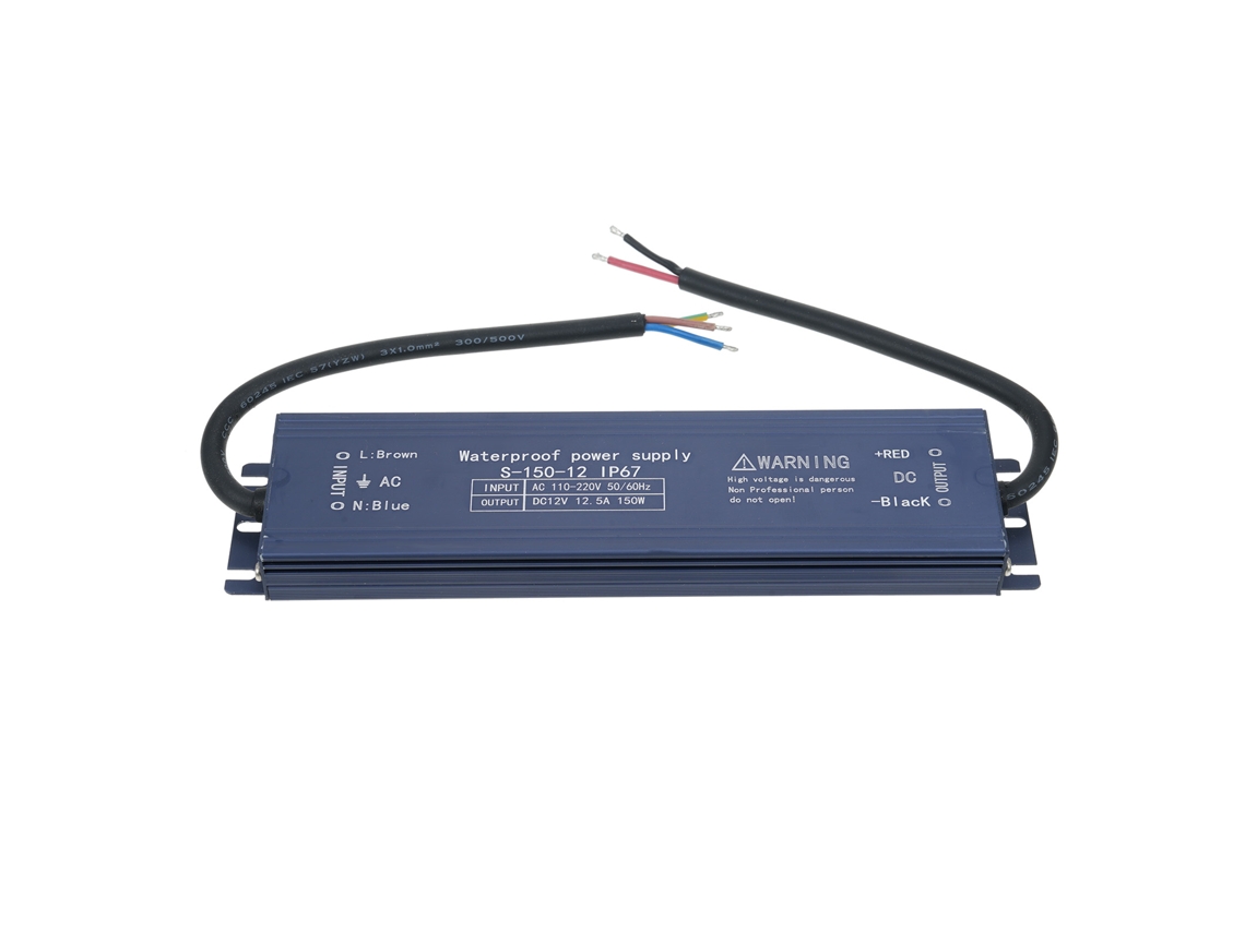 Rebe-fuente De Alimentación Transformadora Impermeable Ip67 Para Led, 110v-220v A 12v Dc 150w, Para Tiras Led, Carteles Exteriores