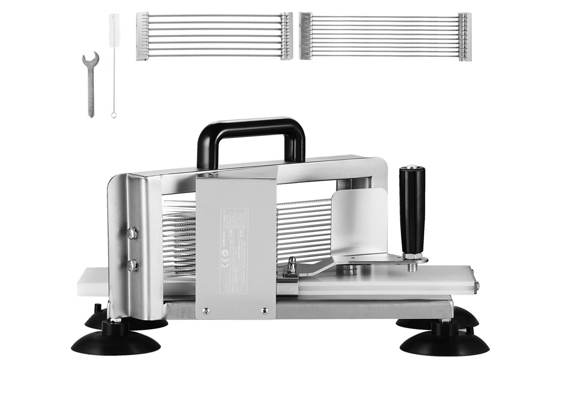 Cortadora de tomates comercial Succebuy, acero inoxidable de 1/4 3/8 3/16 pulgadas