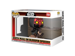 Figura Pop Deluxe de Star Wars Darth Maul en un velocípedo con aletas de sangre B.active