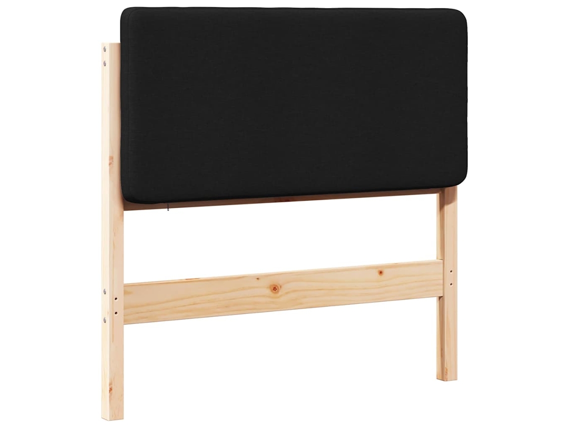 Cabecero tapizado marrón y negro 100 cm MAISON EXCLUSIVE
